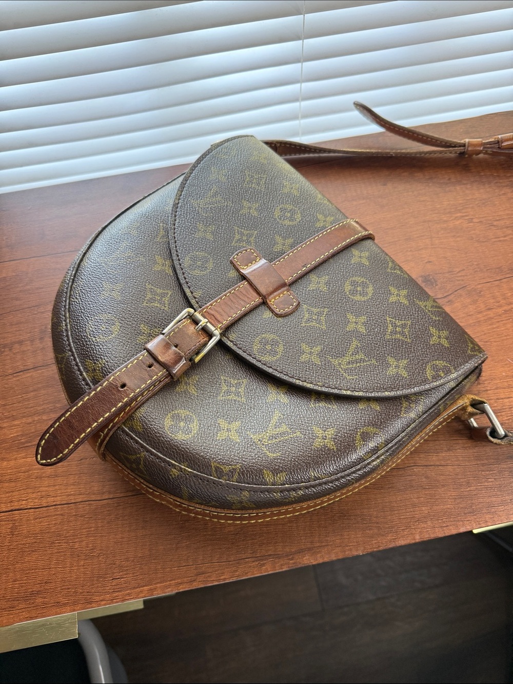 Louis Vuitton Vintage Monogram Cartouchière GM Crossbody Bag